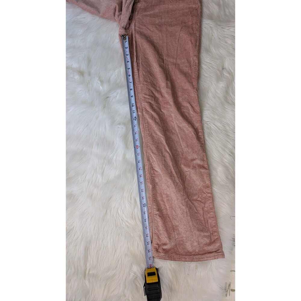 Anthropologie Pilcro Size 31 Robbie Pink Corduroy Pants High Rise Flare Jeans - Picture 4 of 13
